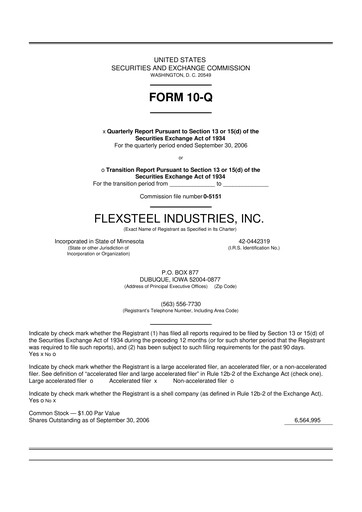 Thumbnail Flexsteel Industries 10-Q Quarterly Report FY 