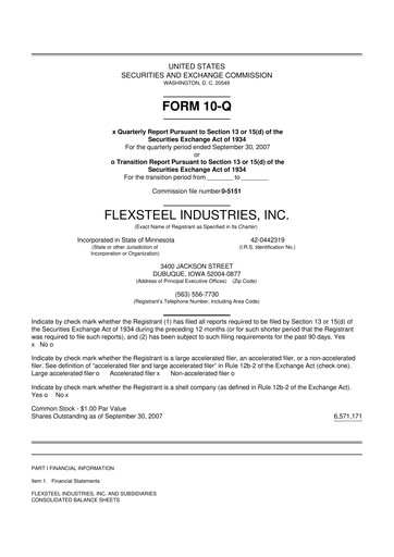 Thumbnail Flexsteel Industries 10-Q Quarterly Report FY 