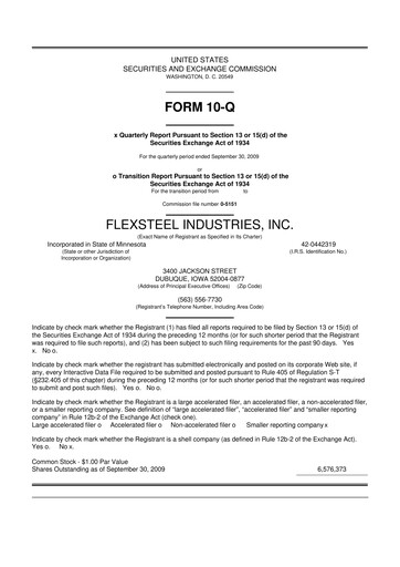 Thumbnail Flexsteel Industries 10-Q Quarterly Report FY 