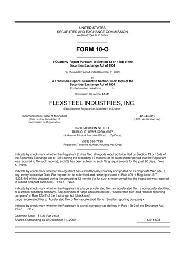 Thumbnail Flexsteel Industries 10-Q Quarterly Report FY 