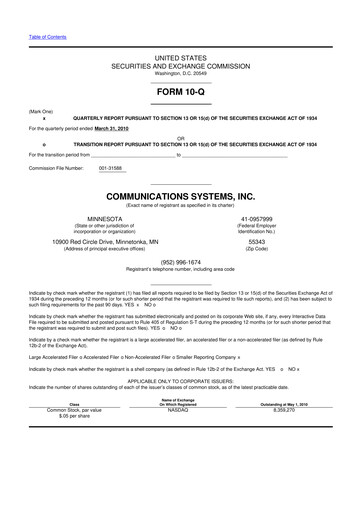 Miniature SUNation Energy Inc. 10-Q Rapport trimestriel  