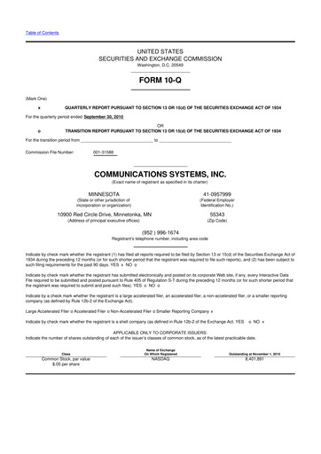 Miniature SUNation Energy Inc. 10-Q Rapport trimestriel  