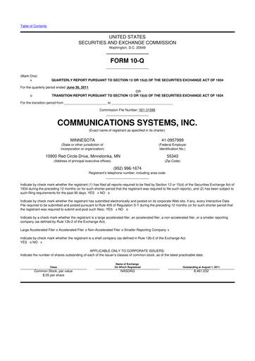 Miniature SUNation Energy Inc. 10-Q Rapport trimestriel 2011 