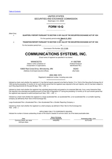 Miniature SUNation Energy Inc. 10-Q Rapport trimestriel 2012 