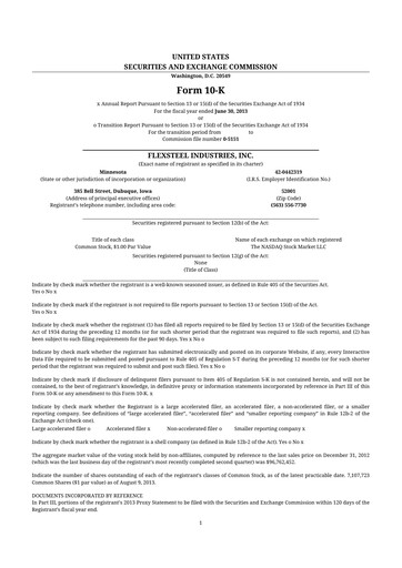 Thumbnail Flexsteel Industries 10-K Annual Report 2013