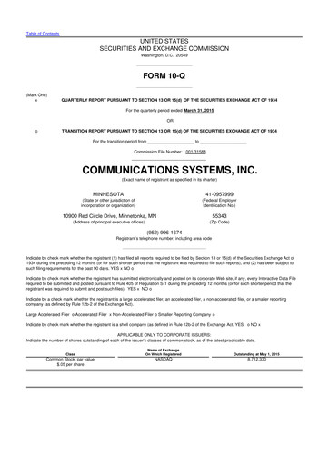 Miniature SUNation Energy Inc. 10-Q Rapport trimestriel 2015 