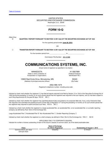 Miniature SUNation Energy Inc. 10-Q Rapport trimestriel 2015 