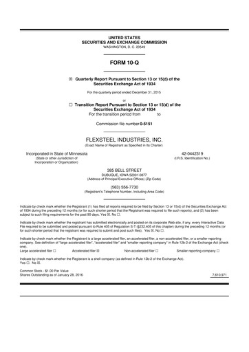 Thumbnail Flexsteel Industries 10-Q Quarterly Report FY 
