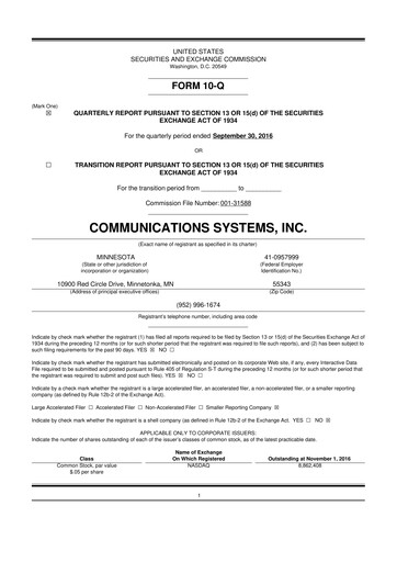 Miniature SUNation Energy Inc. 10-Q Rapport trimestriel 2016 