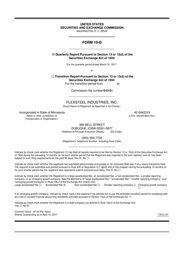 Thumbnail Flexsteel Industries 10-Q Quarterly Report FY 
