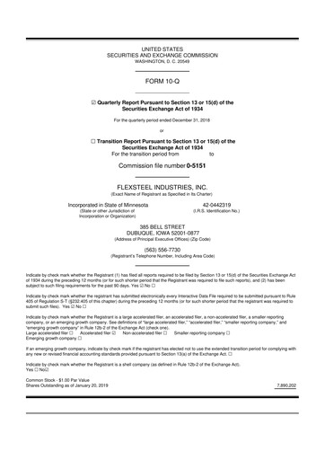 Thumbnail Flexsteel Industries 10-Q Quarterly Report FY 