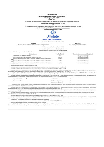 Thumbnail Allstate 10-K Annual Report 2024