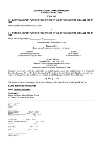 Thumbnail Global Industrial Company 10-Q Quarterly Report FY 