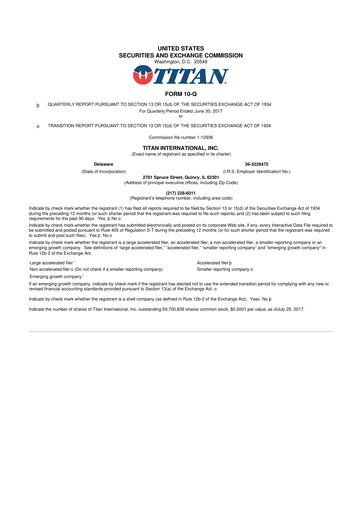 Thumbnail Titan International 10-Q Quarterly Report FY2017 