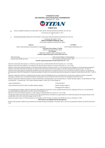 Vorschaubild Titan International 10-K Jahresbericht 2017
