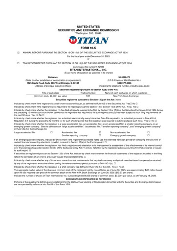 Thumbnail Titan International 10-K Annual Report 2025
