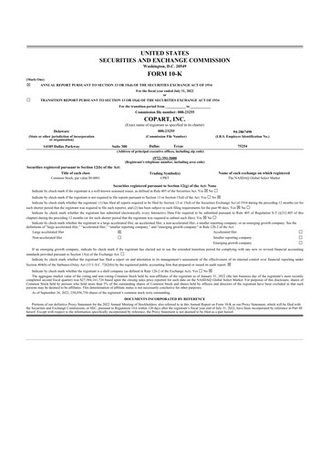 Thumbnail Copart
 10-K Annual Report 2022