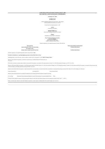 Thumbnail EDAP TMS 20-F Annual Report 