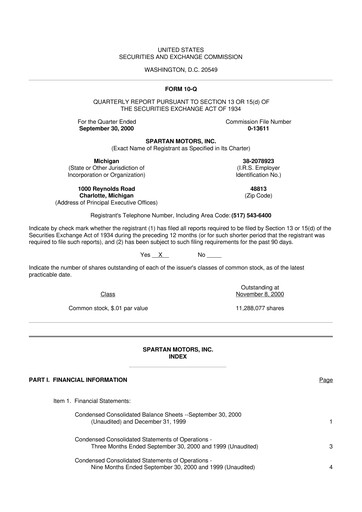 Thumbnail The Shyft Group 10-Q Quarterly Report FY 