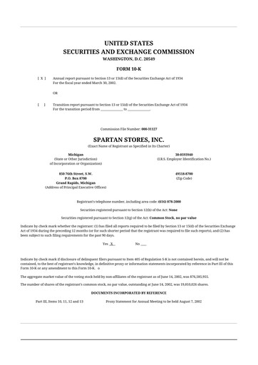 Thumbnail SpartanNash
 10-K Annual Report 