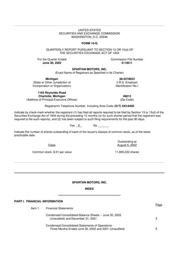 Thumbnail The Shyft Group 10-Q Quarterly Report FY 