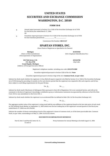 Thumbnail SpartanNash
 10-K Annual Report 