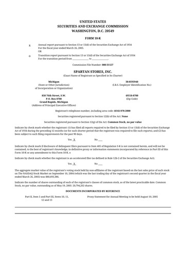 Thumbnail SpartanNash
 10-K Annual Report 