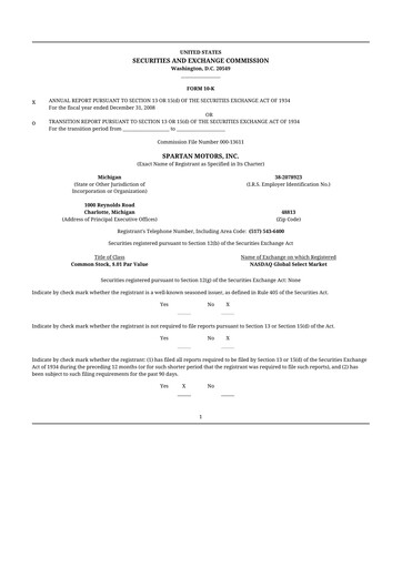 Thumbnail The Shyft Group 10-K Annual Report 