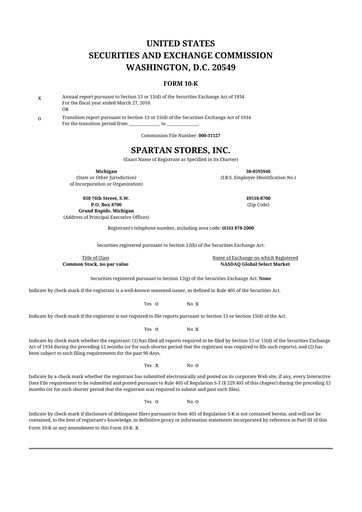 Thumbnail SpartanNash
 10-K Annual Report 