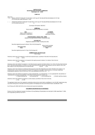 Thumbnail LCNB Corp.
 10-K Annual Report 
