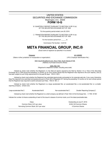 Thumbnail Pathward Financial
 10-Q Quarterly Report FY2016 