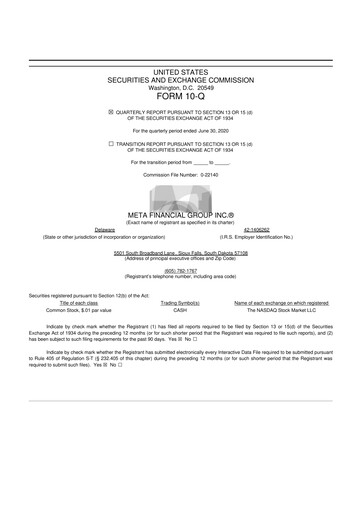 Thumbnail Pathward Financial
 10-Q Quarterly Report FY2020 