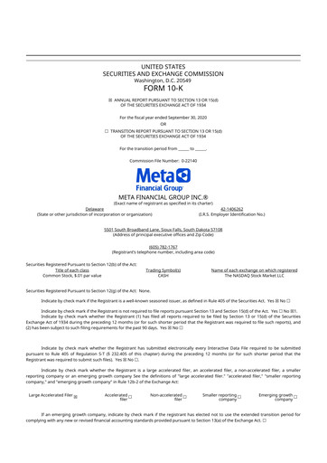 Thumbnail Pathward Financial
 10-K Annual Report 2020