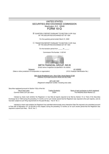Thumbnail Pathward Financial
 10-Q Quarterly Report FY2022 