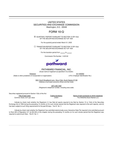 Thumbnail Pathward Financial
 10-Q Quarterly Report FY2023 