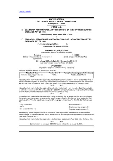 Thumbnail Winmark 10-Q Quarterly Report FY2026 
