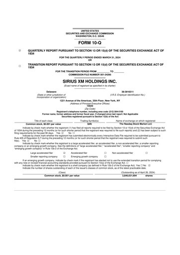 Thumbnail Sirius XM 10-Q Quarterly Report FY2024 