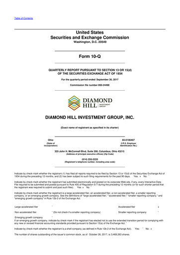 Thumbnail Diamond Hill Investment Group 10-Q Quarterly Report FY2017 