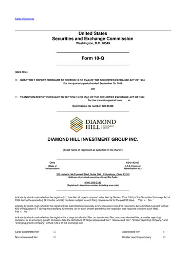 Thumbnail Diamond Hill Investment Group 10-Q Quarterly Report FY2019 