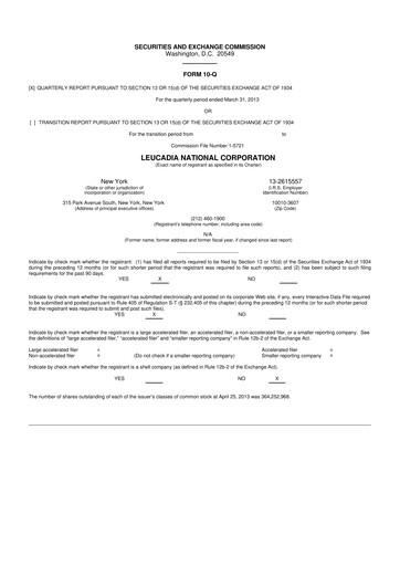 Thumbnail Jefferies Financial Group
 10-Q Quarterly Report FY2013 