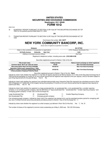 Thumbnail Flagstar Bank 10-Q Quarterly Report FY2023 