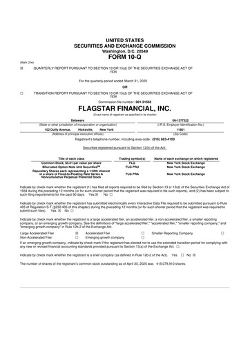 Thumbnail Flagstar Bank 10-Q Quarterly Report FY2025 