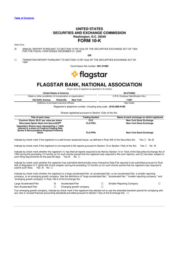 Thumbnail Flagstar Bank 10-K Annual Report 2025