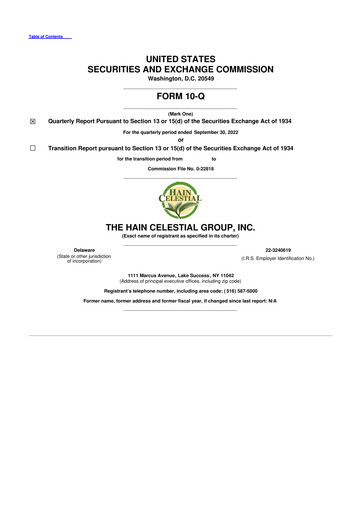 Thumbnail Hain Celestial 10-Q Quarterly Report FY2023 