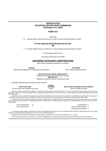 Thumbnail Deckers Brands 10-Q Quarterly Report FY2022 