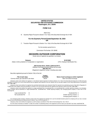 Thumbnail Deckers Brands 10-Q Quarterly Report FY2023 