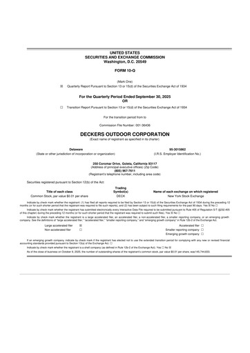 Thumbnail Deckers Brands 10-Q Quarterly Report FY2026 