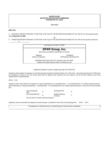 Thumbnail SPAR Group 10-Q Quarterly Report FY 