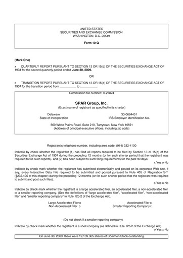 Thumbnail SPAR Group 10-Q Quarterly Report FY 