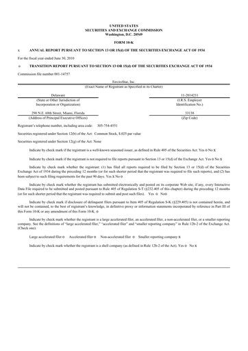 Thumbnail EVI Industries 10-K Annual Report 